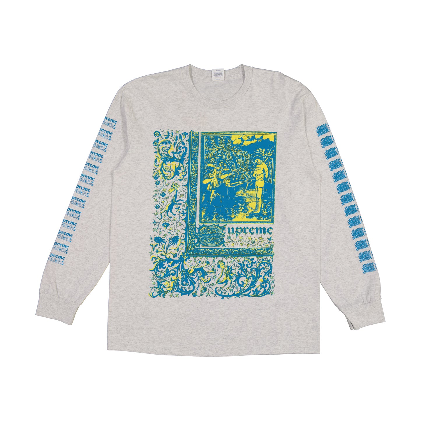 Supreme Saint Sebastian L/S Tee (SS24) "Ash Grey"