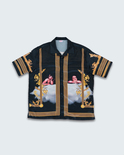 FLUX Black Silk Shirt