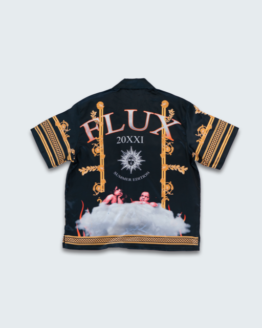 FLUX Black Silk Shirt