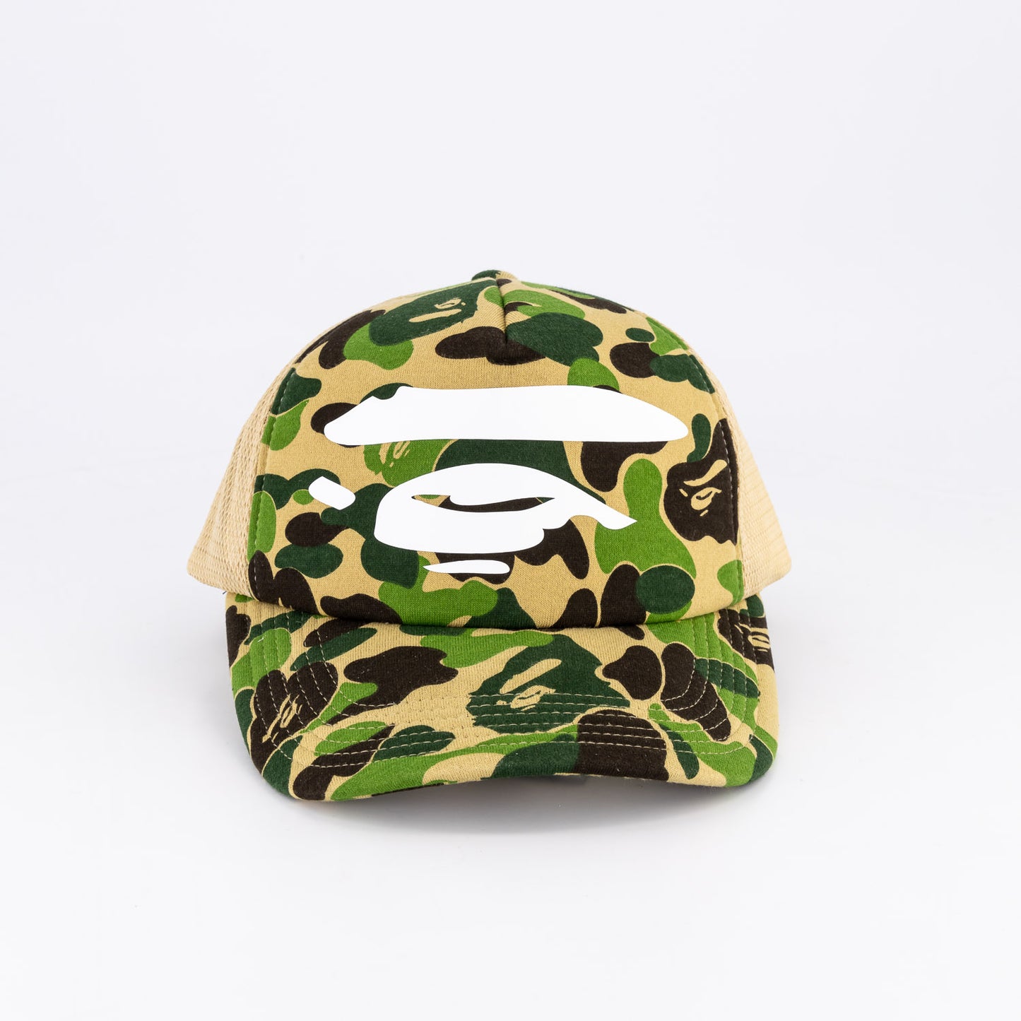 BAPE ABC Camo Ape Face Mesh Cap