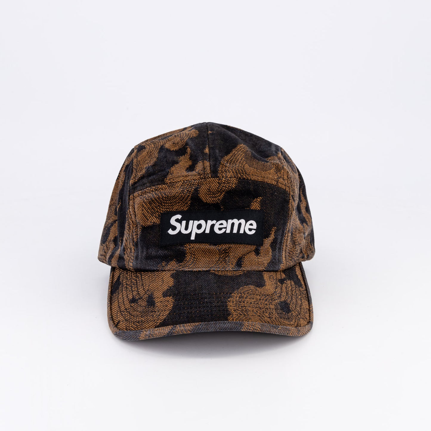 Supreme Flames Jacquard Denim Camp Cap (SS23)