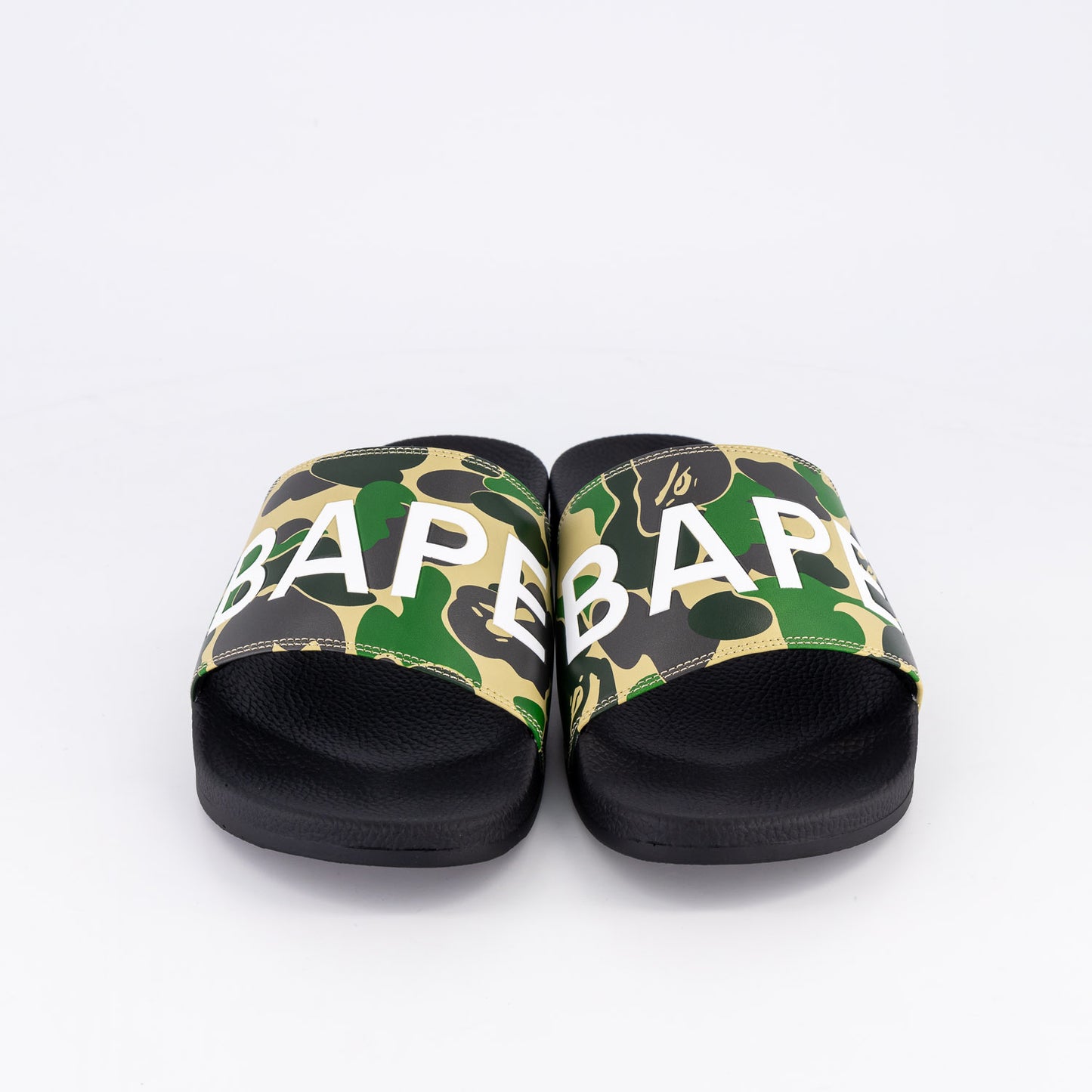 BAPE ABC Camo Green Slide Sandals