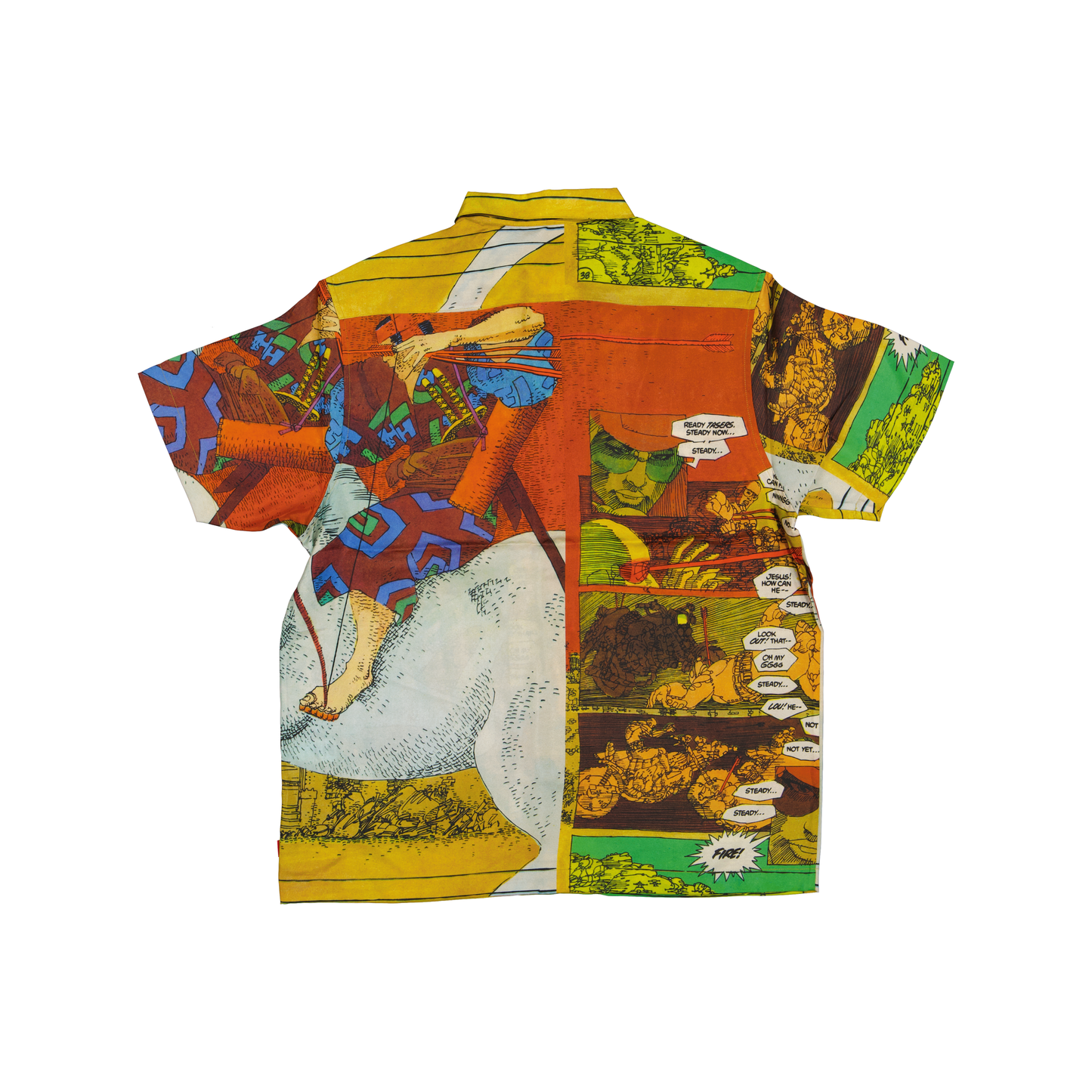 Supreme Ronin Silk S/S Shirts Gold (SS23)
