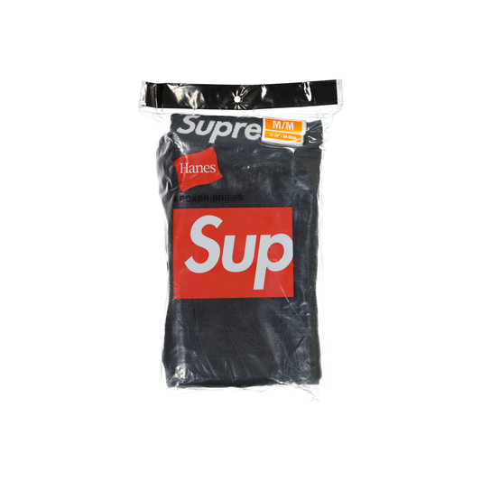 Supreme Hanes Boxer Briefs (4 Pack) Black