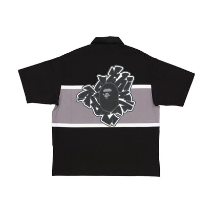 BAPE Color Blocking Oversized Rugby Polo