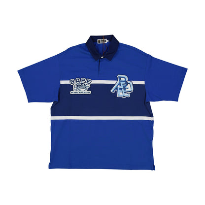 BAPE Color Blocking Oversized Rugby Polo