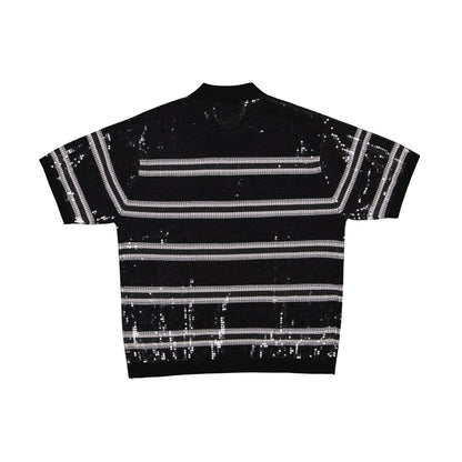 Supreme Sequin Stripe Zip Polo (SS23)