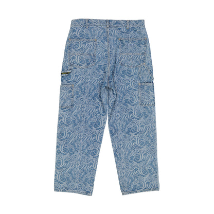 Supreme Script Jacquard Double Knee Denim Painter Pant