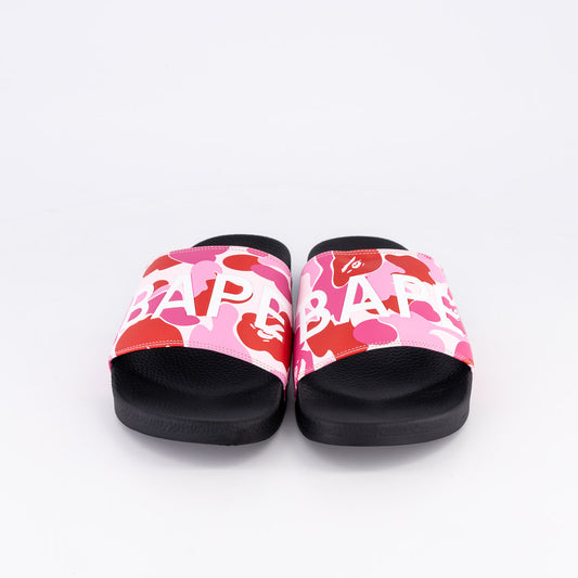 Bape ABC Camo Pink Slide Sandals