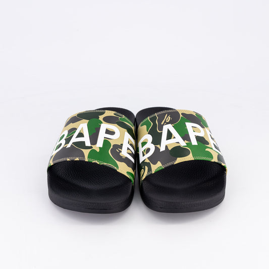 Bape ABC Camo Green Slide Sandals