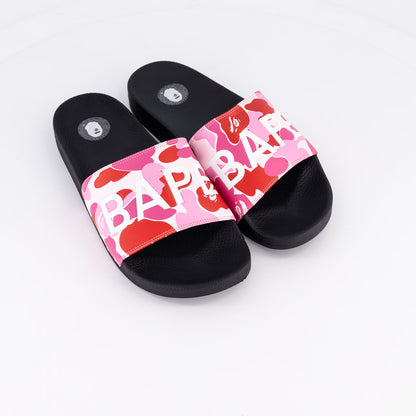 Bape ABC Camo Pink Slide Sandals