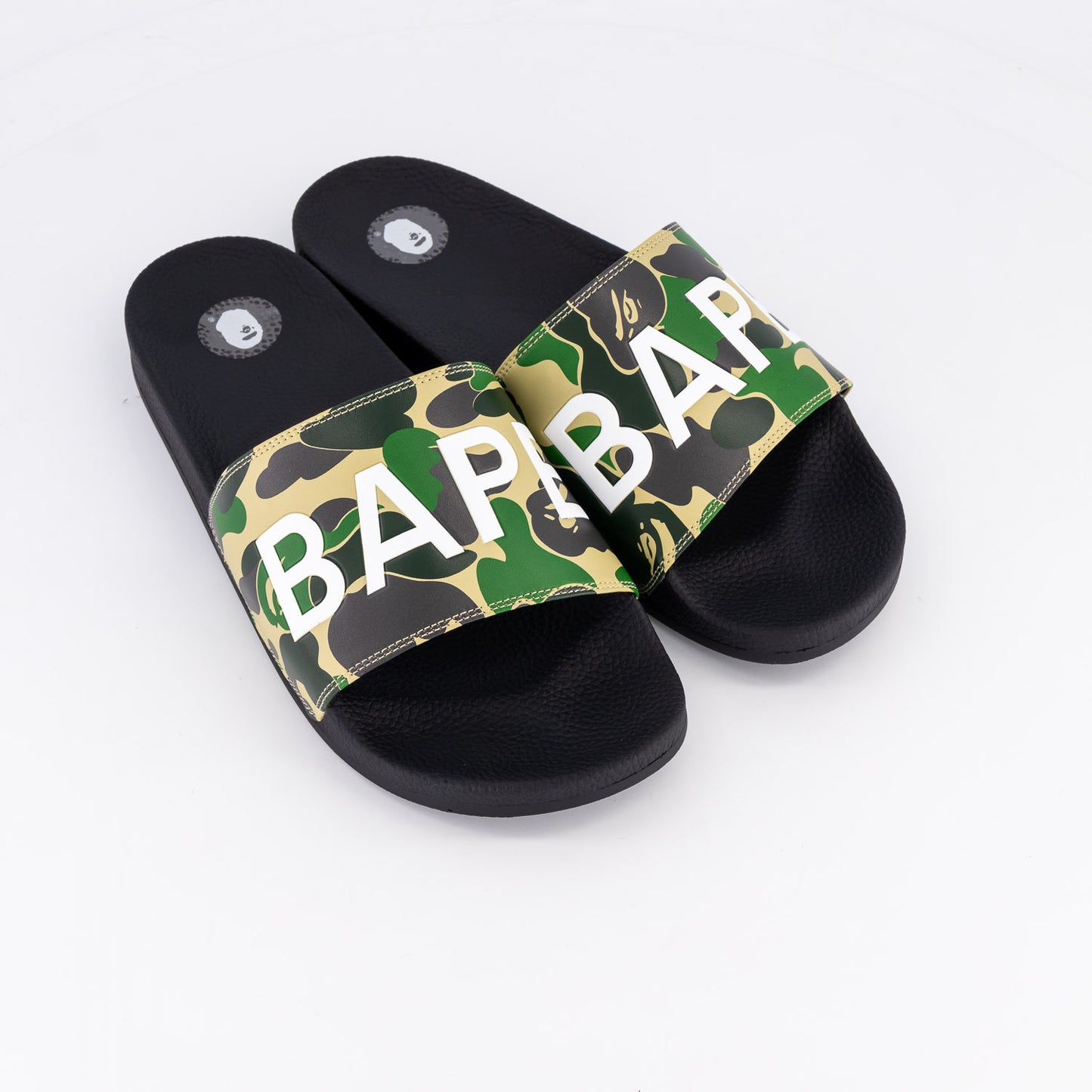 Bape ABC Camo Green Slide Sandals