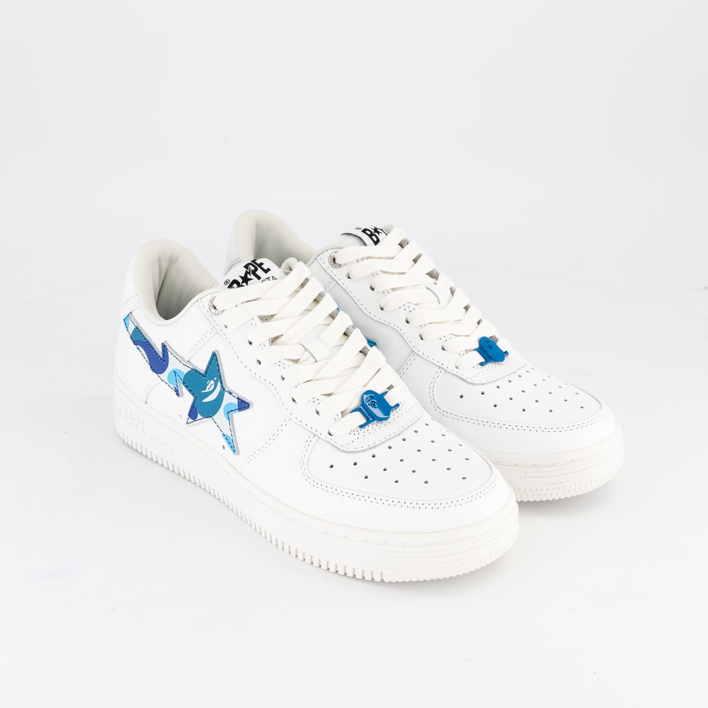 A Bathing Ape Bape Sta Low White ABC Camo Blue